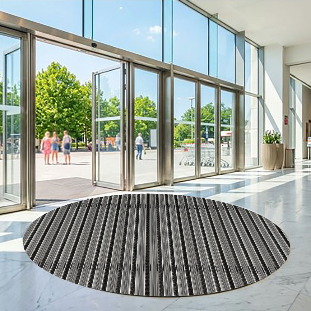 Фигурные грязезащитные алюминиевые модули «ПластФактор»