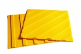 Тактильная плитка, продольный риф (желтая)