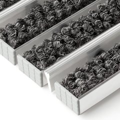 Грязезащитные алюминиевые модули «ПластФактор» Ворс–Скребок