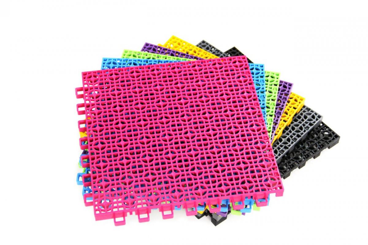 Модульное спортивное покрытие Клевер-Спорт