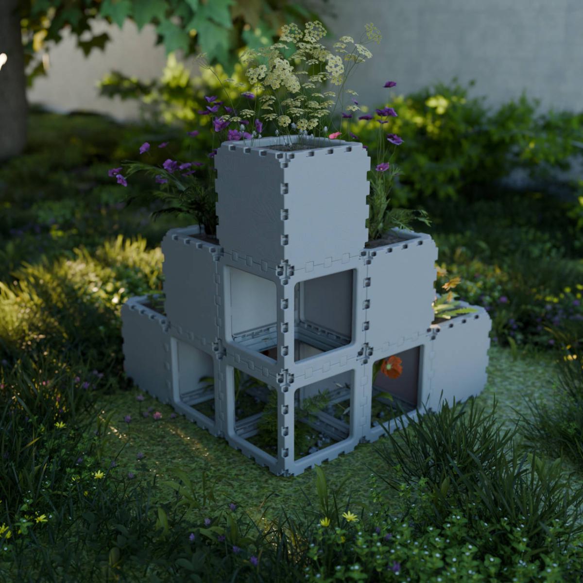 Кашпо ступенчатый сад 10 кубов