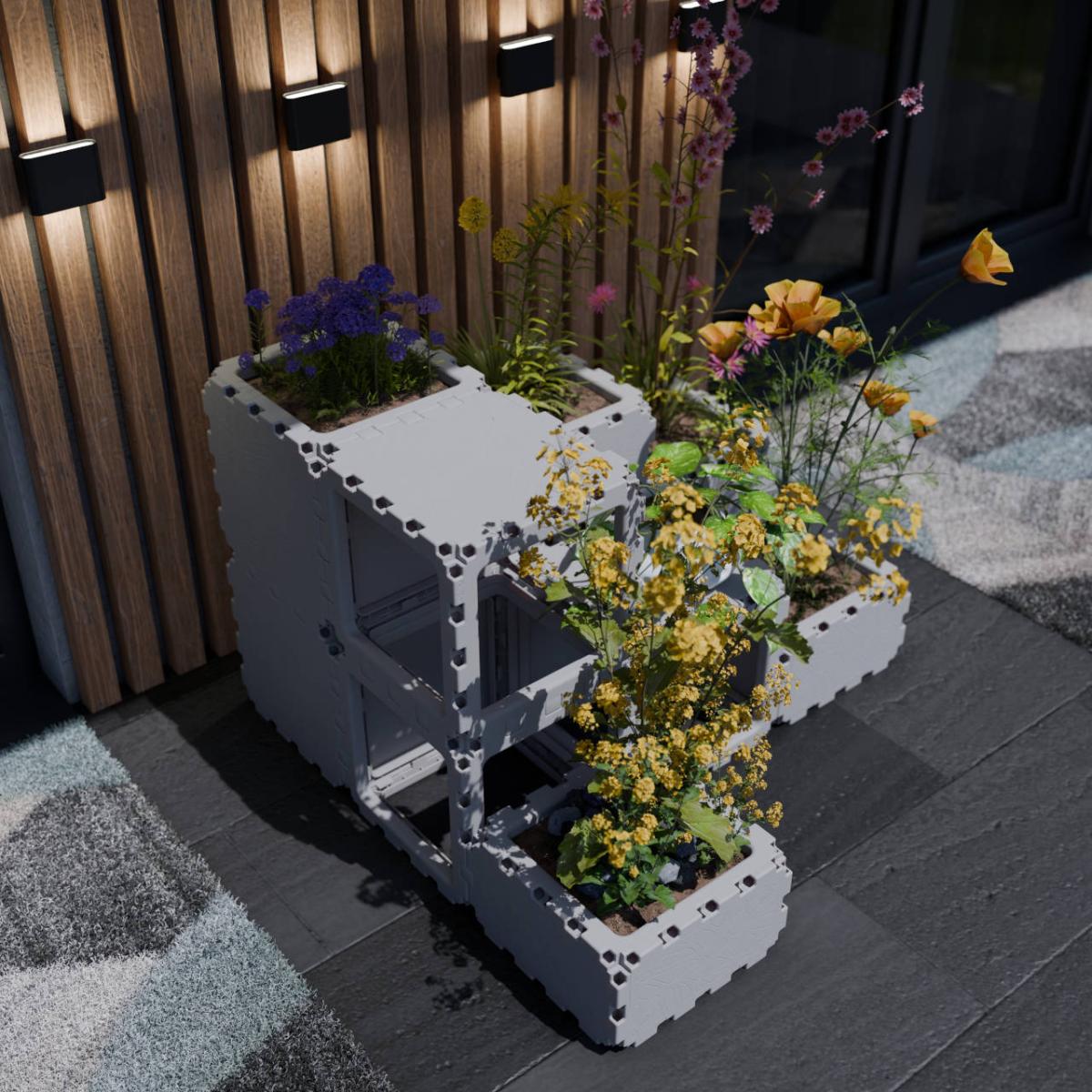 Кашпо террасный сад 10 кубов