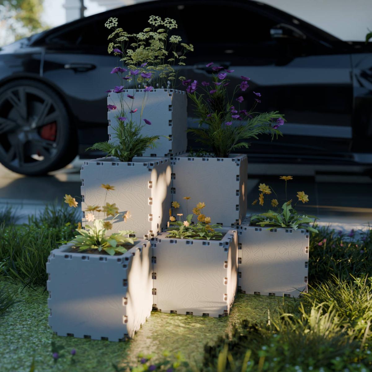 Кашпо ступенчатый сад 10 кубов