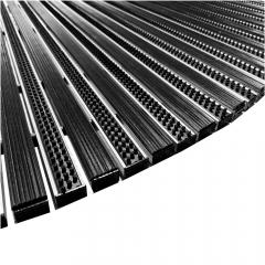 Фигурные грязезащитные алюминиевые модули «ПластФактор»