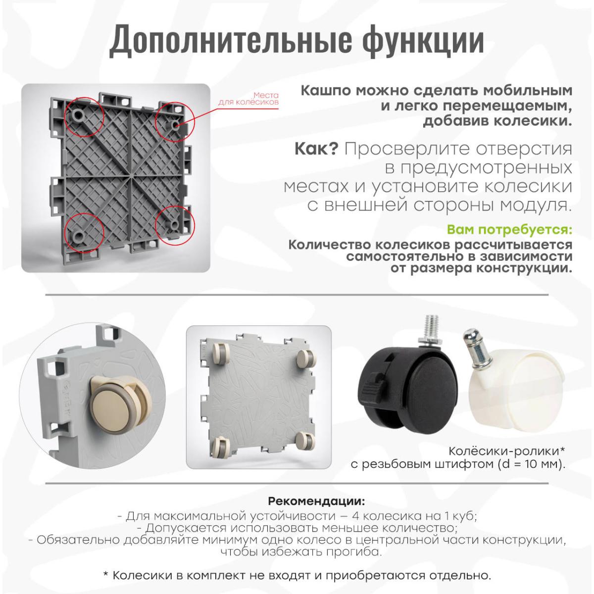 Кашпо ступенчатый сад 10 кубов