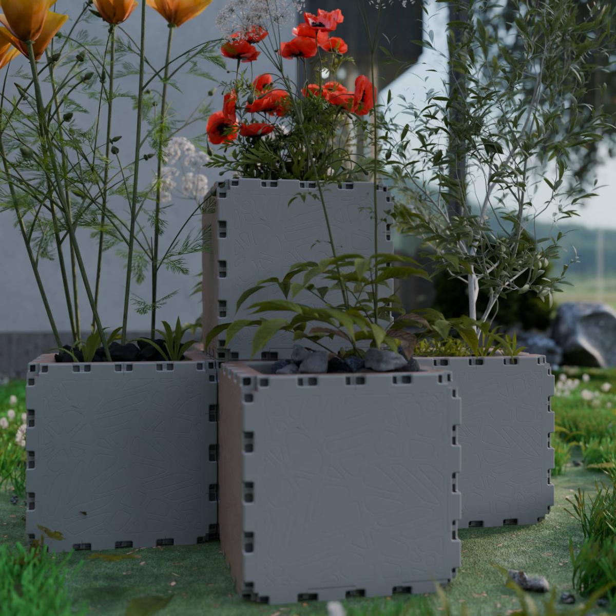 Кашпо каскадный сад 6 кубов