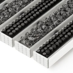 Грязезащитные алюминиевые модули «ПластФактор» Щетка–Ворс