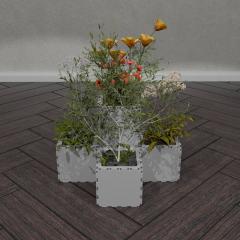 Кашпо каскадный сад 6 кубов