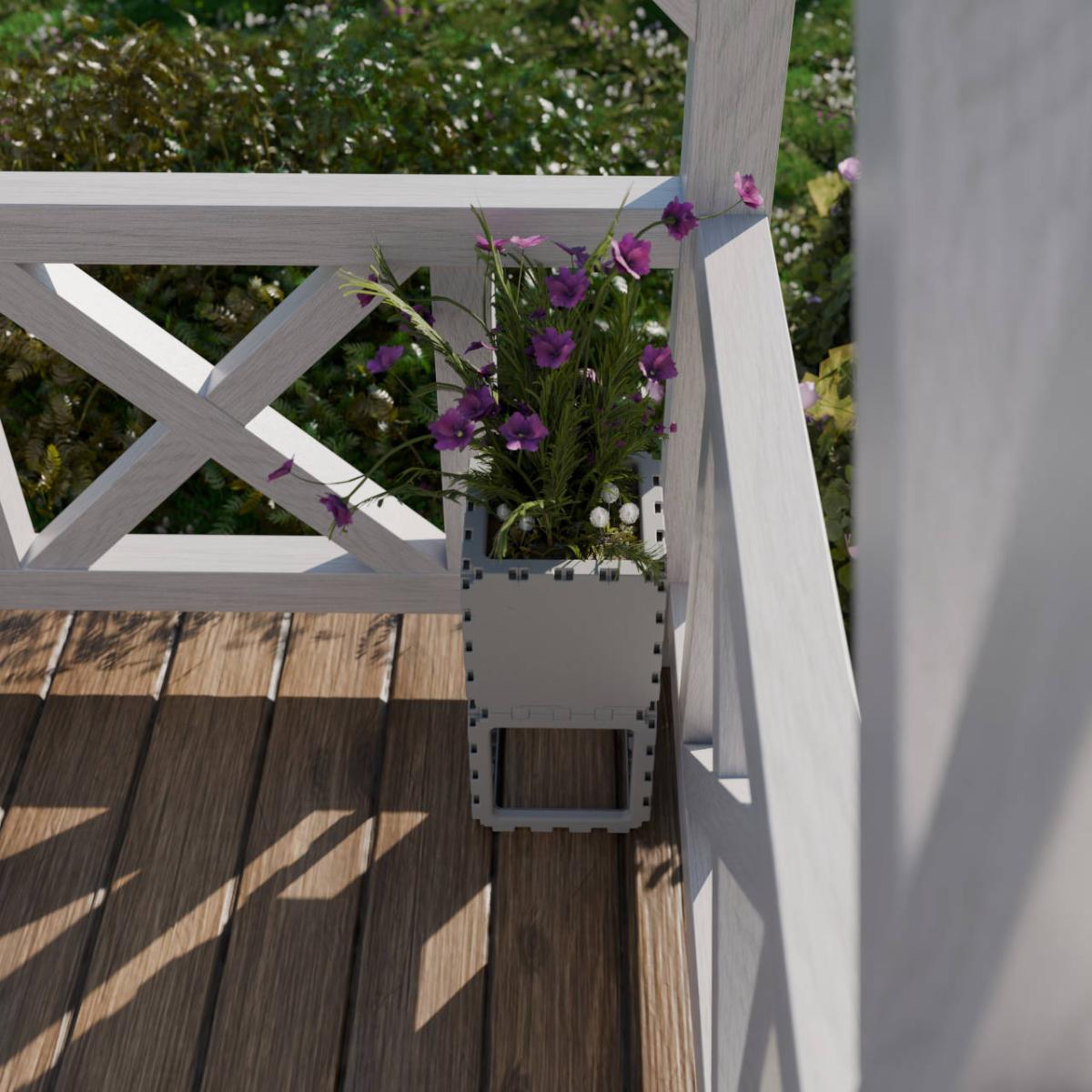 Кашпо соло 2 куба