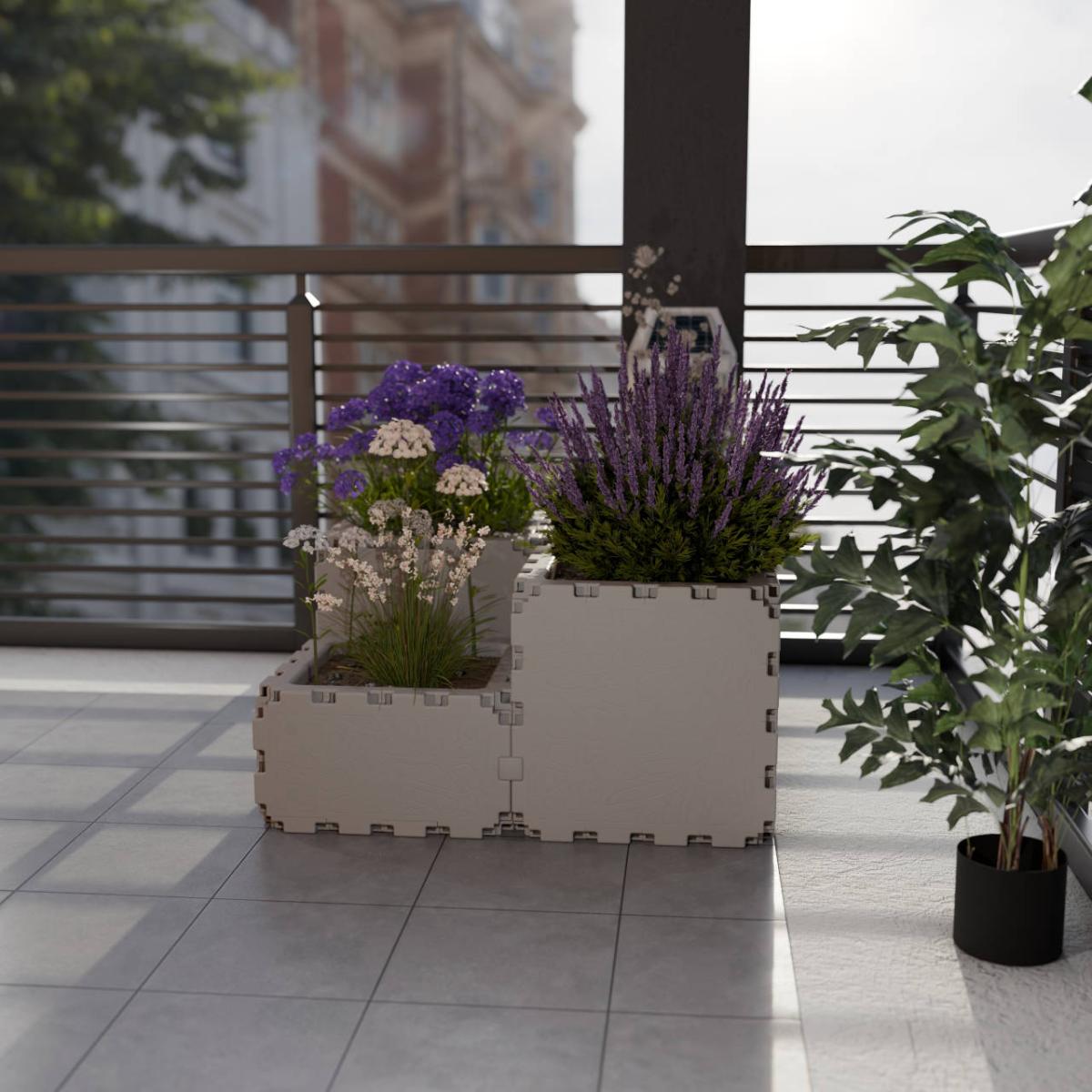 Кашпо квартет 4 куба