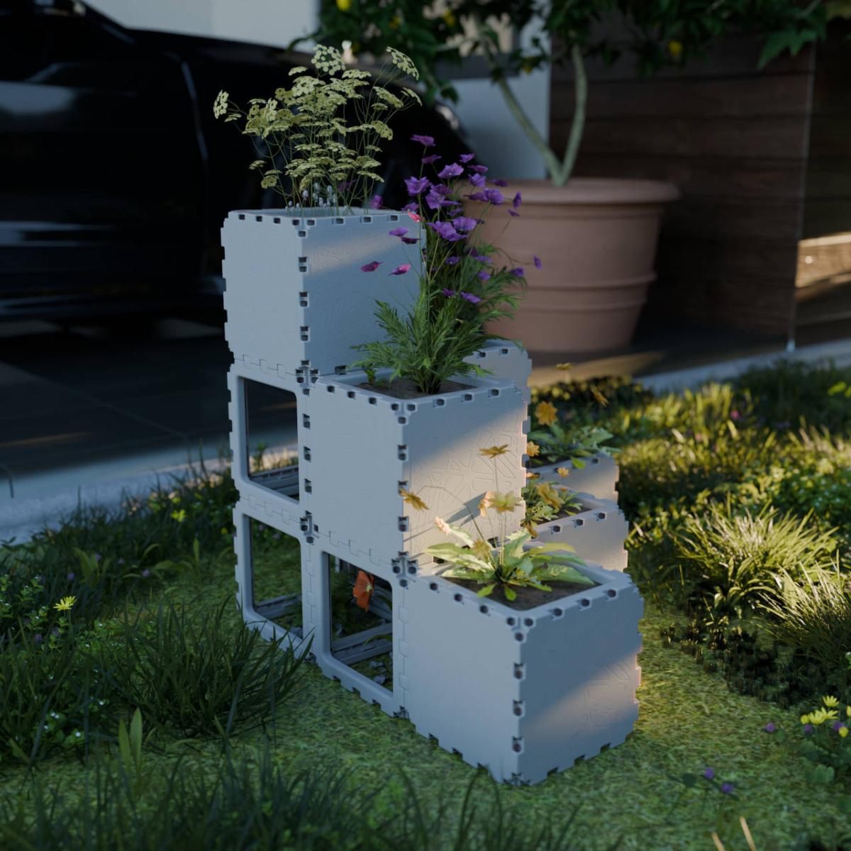 Кашпо ступенчатый сад 10 кубов