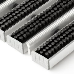 Грязезащитные алюминиевые модули «ПластФактор» Щетка–Скребок