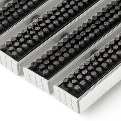 Грязезащитные алюминиевые модули «ПластФактор» Щетка