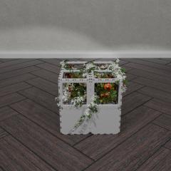 Кашпо цветочный остров 8 кубов