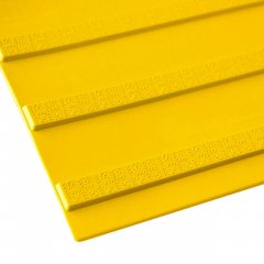 Тактильная плитка, продольный риф (желтая)